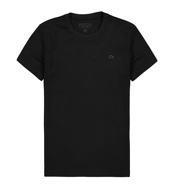 Camiseta Infantil Básica Ogochi Preta