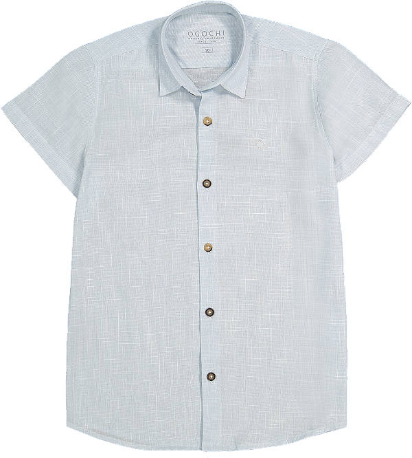 Camisa Infantil Casual Slin Azul Bebê Ogochi