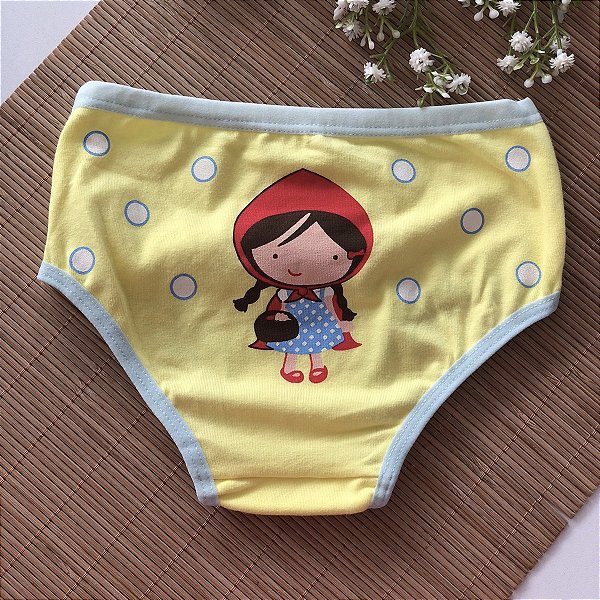 Calcinha Infantil Chapeuzinho Vermelho