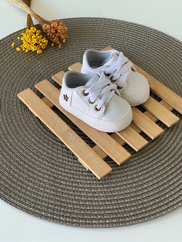 Sapatinho Baby Branco Star
