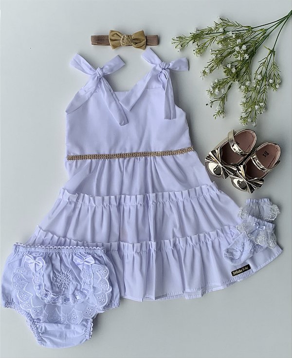 Vestido Bela Luxo Marias Branco