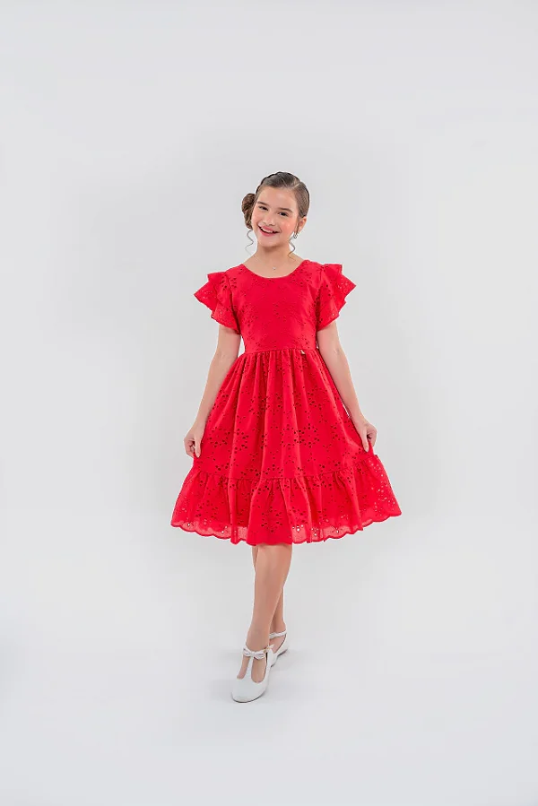 Vestido Bella Laise Vermelho