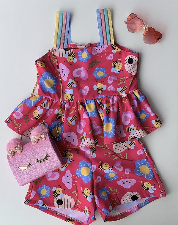 Conjunto Bia Abelhinha Pink