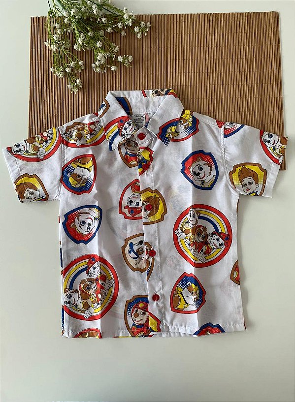 Camisa Tematica Patrulha Canina