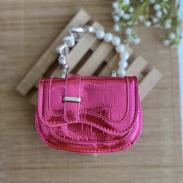 Bolsa Blogueirinha Alça Chaveiro Pink
