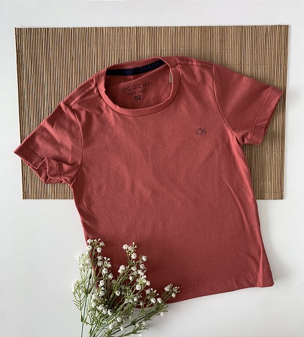 Camiseta Infantil Essencial Slim Básica Terra Ogochi
