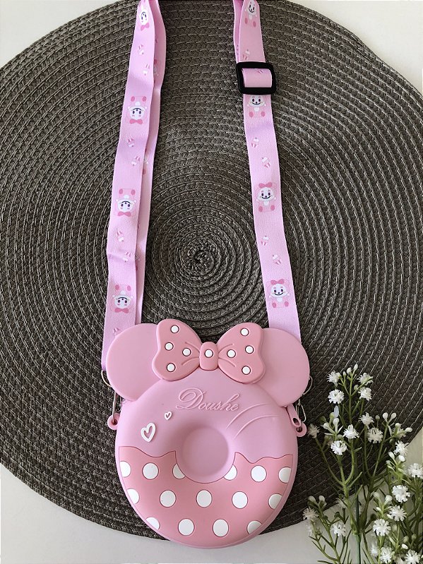 Bolsa Silicone Minnie Rosa
