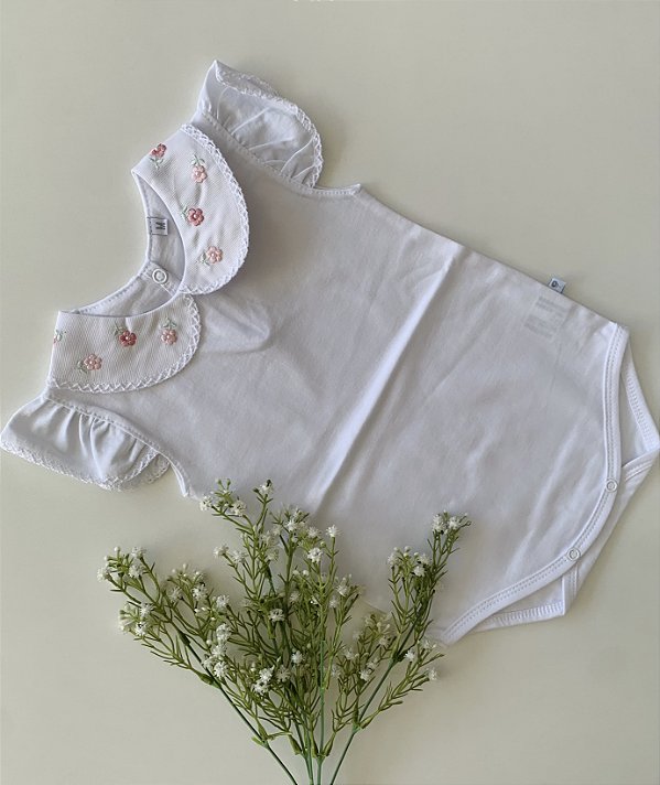 Body de Luxo Flores M/C Picueta