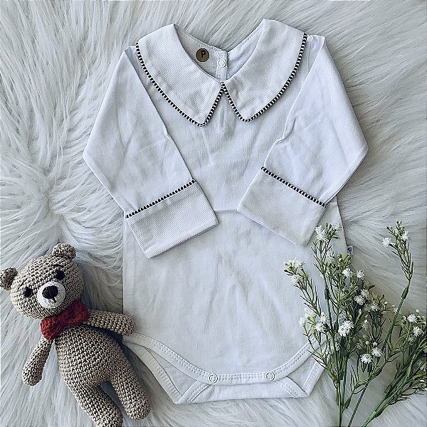 Body de Luxo Gola Vivo Azul Marinho