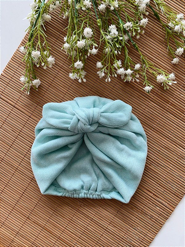 Turbante de Tricô Nozinho Verde