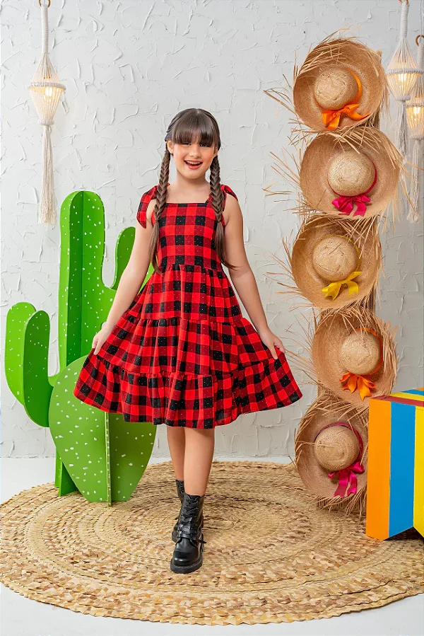 Saia Festa Junina Xadrez Curta Xadrez Rosa Saia Quadriculada