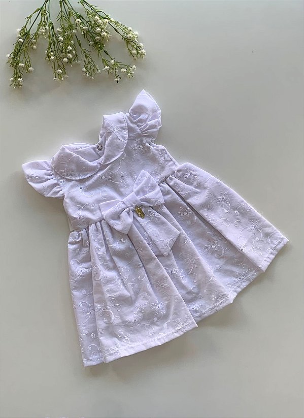 Vestido Fabiana Gola Branco
