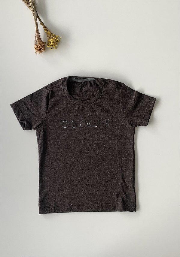 Camiseta Infantil Concept Slim Mescla Tabaco Ogochi