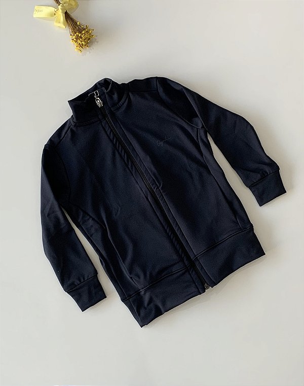 Jaqueta Infantil Casual Azul Marinho Ogochi
