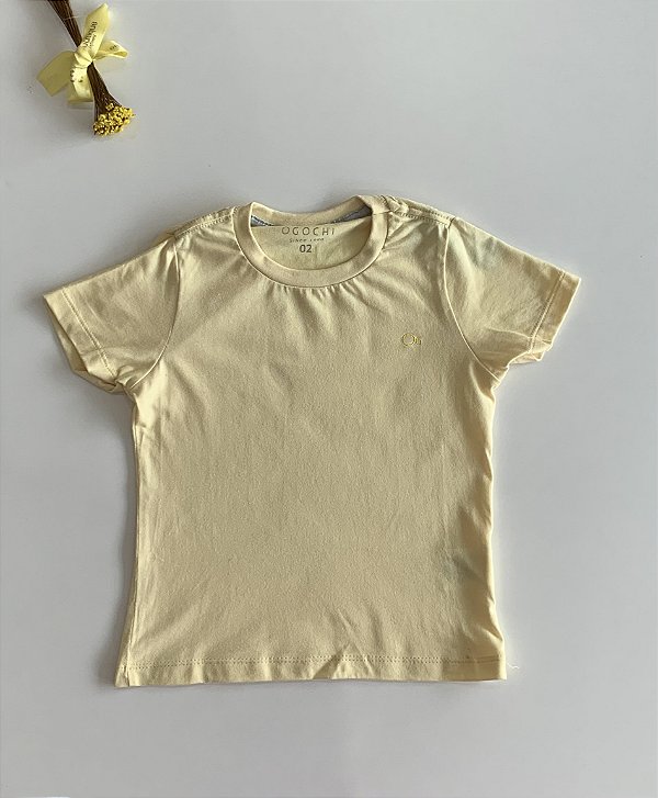 Camiseta infantil Essencial Amarela  Ogochi