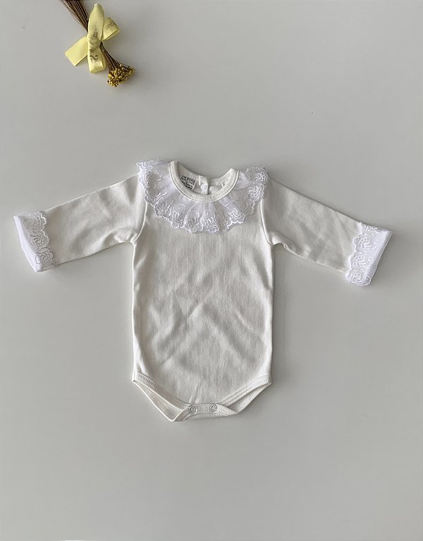 Body Luxo Longo Renda