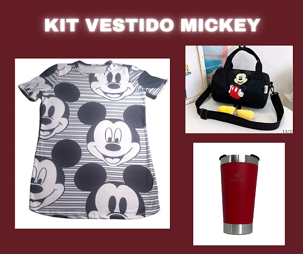 Kit Vestido Mickey
