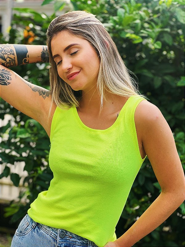 Regata Nana Costa Canelada Verde Neon