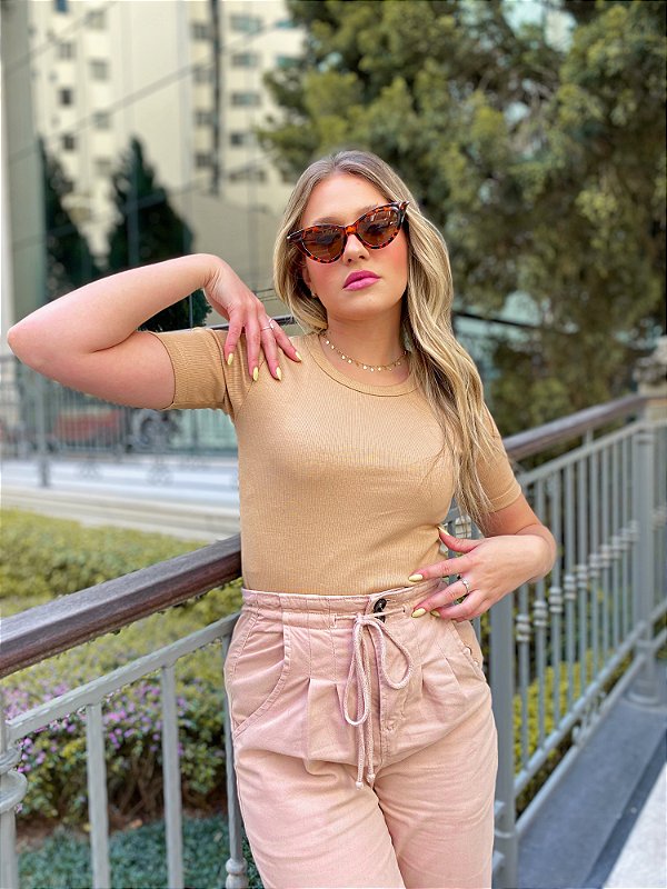 Blusa Nana Costa Canelada Caqui