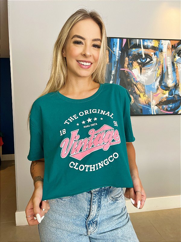 Cropped Nana Costa Vintage Verde