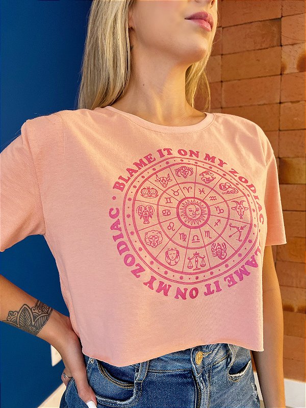 Cropped Nana Costa Zodiac Rosa Barbie