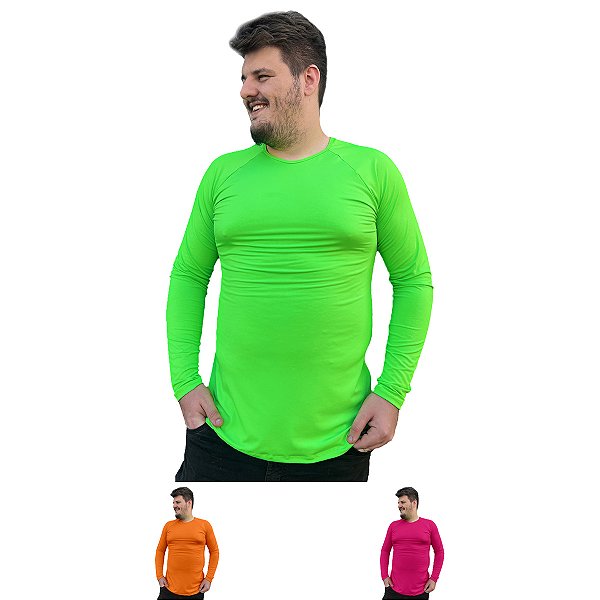 Camisa Segunda Pele Adstore Plus Size Masculina Neon