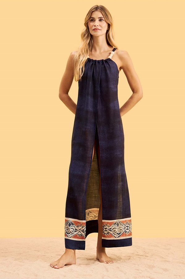 Saída Transpassada Denim