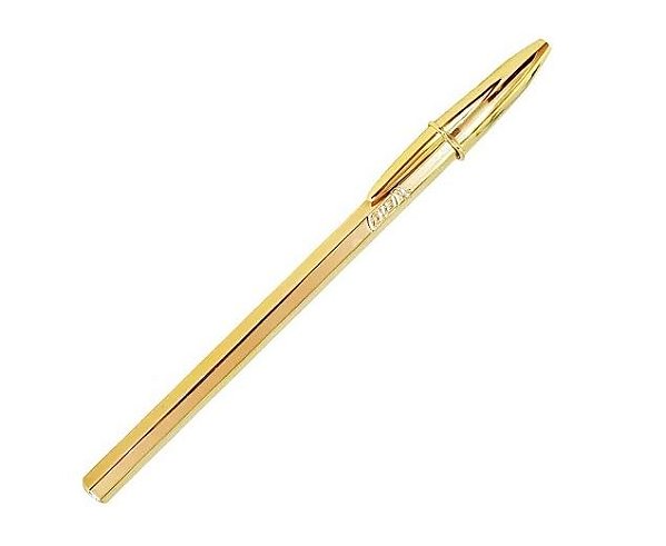 Caneta Esferográfica Cristal Celebration Dourada - Bic