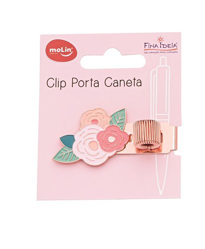 Clip Porta Caneta Linha Borboletas - Molin