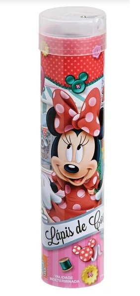 Lápis de Cor Minnie com 24 Cores - Molin