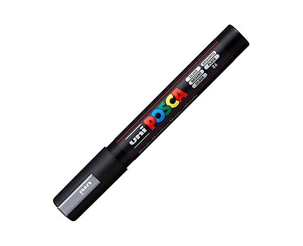 Caneta Posca PC-5M Prata - Uni Ball