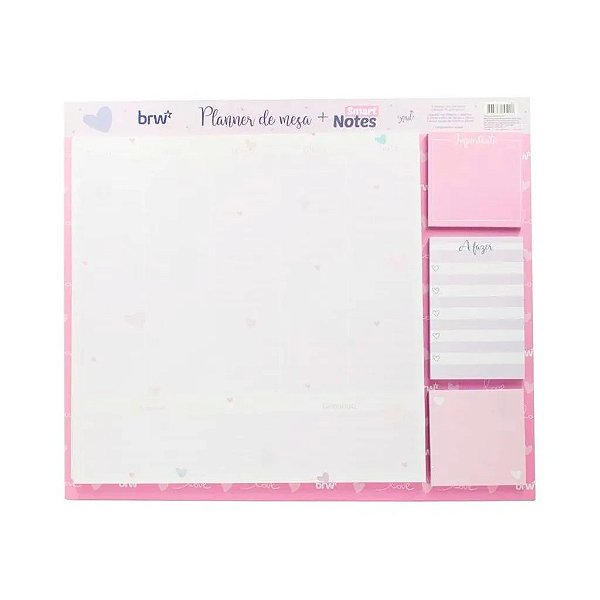 Planner de Mesa com 03 Smart Notes S2 280x240mm com 54 Folhas - Brw