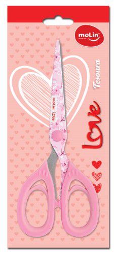 Tesoura Love Flowers Office - Molin