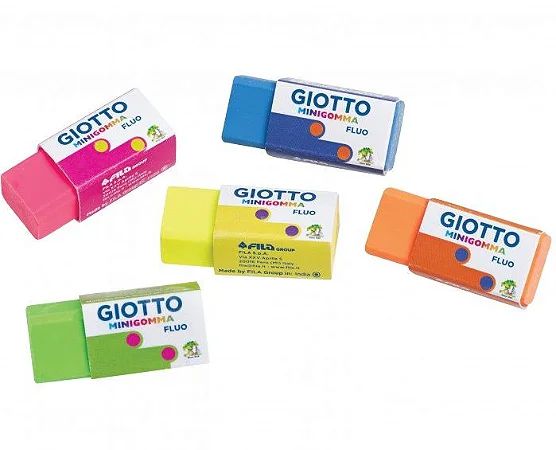 Borracha Fluo Cores Sortidas - Giotto