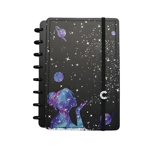 Caderno Inteligente A5 Poeira das Estrelas com 80 Folhas - Caderno Inteligente