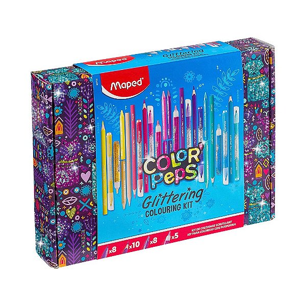 Kit de Coloração Colorpeps Glitter com 31 Peças - Maped