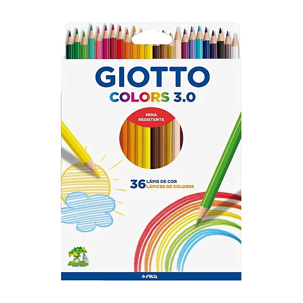 Lápis de Cor Colors 3.0 Estojo com 36 Cores - Giotto