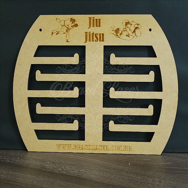Porta Medalhas 30cmx25cm Jiu Jitsu