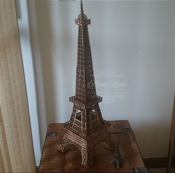 Torre Eiffel Paris em Mdf com 64 cm de altura - EXCLUSIVO
