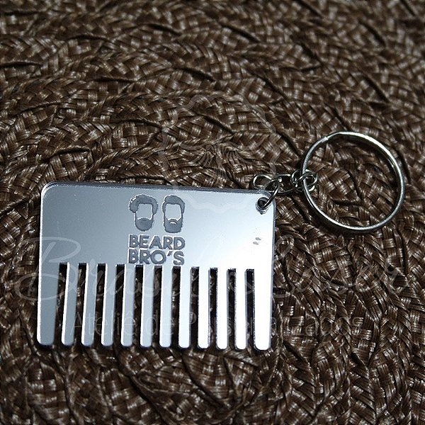 1 Chaveiro Personalizado para Lembrança Barbearia com Gravação a laser (Minimo 20 unidades por pedido) - Selecionar Material/cor dentro do anuncio