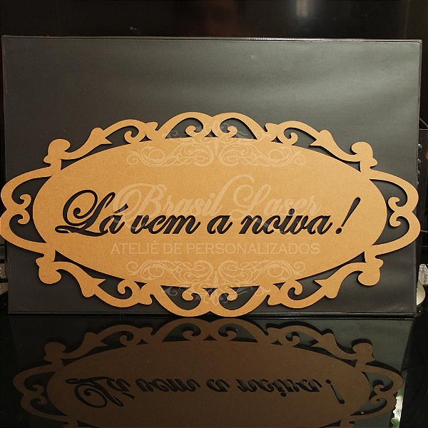 1 Placa para Entrada dos Noivos (Frase Personalizada) - Opções de cores e preços dentro do Anúncio