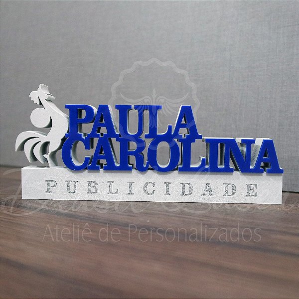 Decoração 3D Profissão para Profissional Publicidade e Propaganda / Formatura de Publicidade e Propaganda com Nome Personalizado