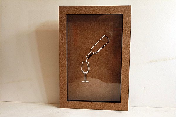 Mini Quadro para Rolhas de Vinho