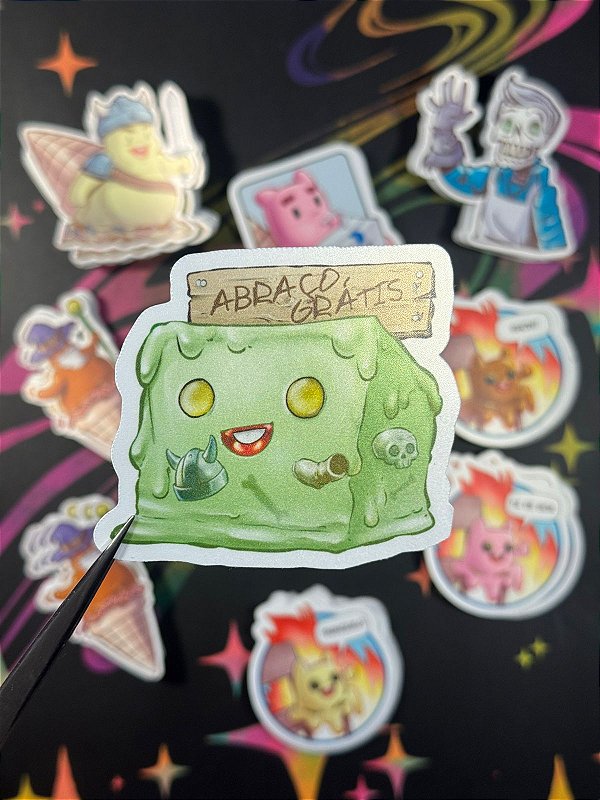 Adesivo em vinil - Sorvetes e Masmorras