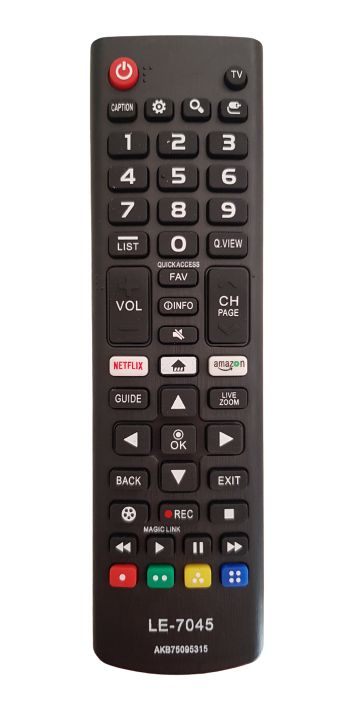 Controle Remoto TV LED LG AKB75095315 com Netflix e Amazon (Smart TV)