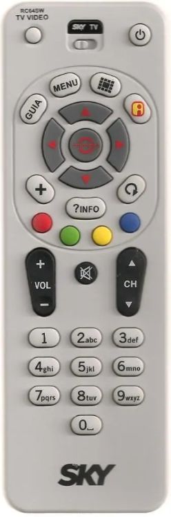 Controle Remoto Receptor SKY RC64SW