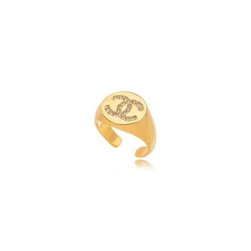 Anel Inspiração Alta Joalheria Ajustável Banhado a Ouro 18k