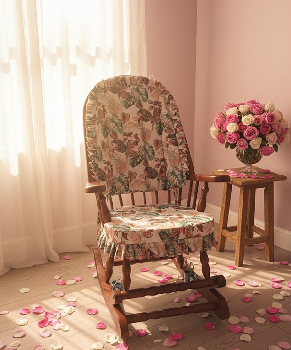 Cadeira De Balanço Costela Adão Verde 1,18/40 X 64 X 50 - Móveis De Gramado