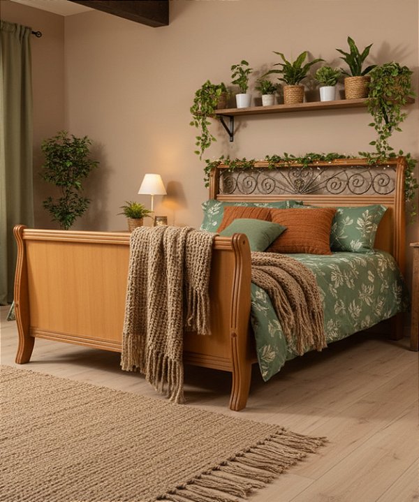 Cama de Casal Pérola King Size 1,95 x 2,05 - Móveis de Gramado