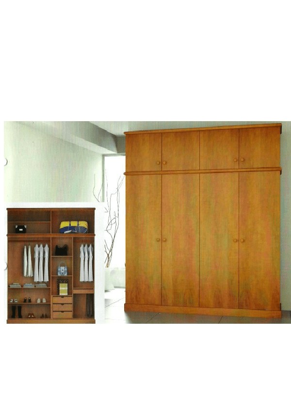 Guarda Roupas 2,00 x 55 x 2,30 – (04 Portas) - Móveis de Gramado